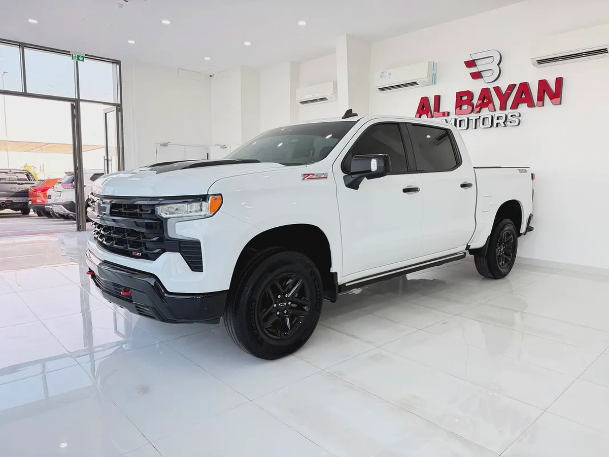 شيفروليه سيلفرادو تريل بوس ابيض/احمر خليجي 2023 Chevrolet Silverado 1500 LT Trail Boss | GCC Specs-1-1