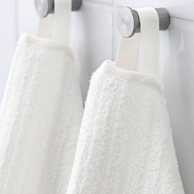 VÅGSJÖN Bath sheet, white, 100x150 cm-3