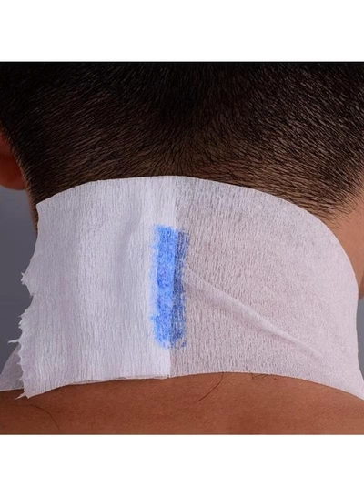 ORiTi 5pcsl Professional Disposable Barber Neck Strip - Stretchy Paper Neck Band-1