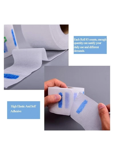 ORiTi 5pcsl Professional Disposable Barber Neck Strip - Stretchy Paper Neck Band-2
