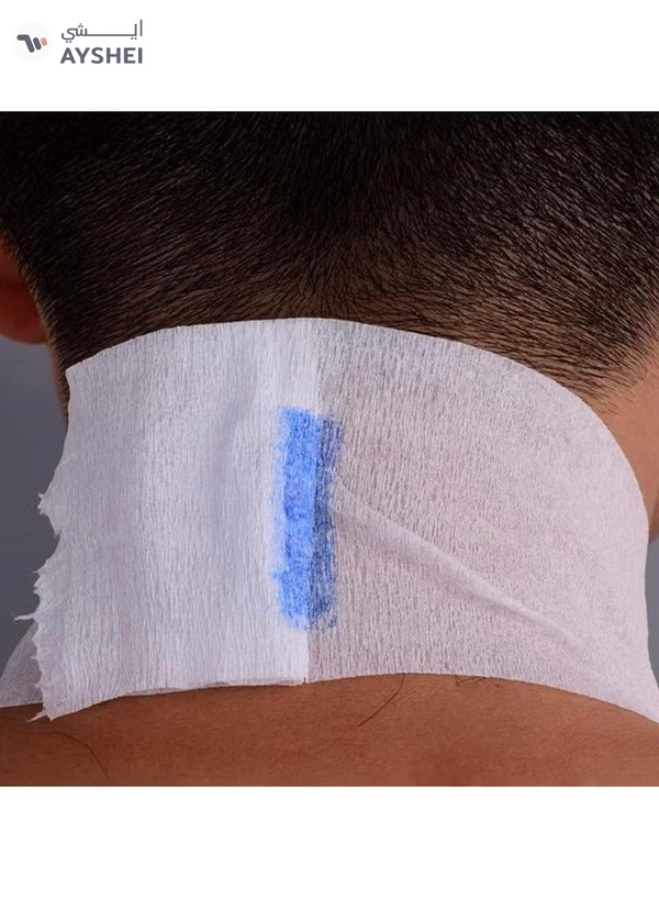 ORiTi 5pcsl Professional Disposable Barber Neck Strip - Stretchy Paper Neck Band