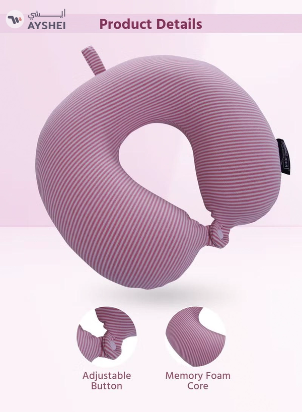 ParaJohn Deluxe Memory Foam Neck Pillow - Ultimate Comfort and Support for Travel, Restful Sleep, and Neck Pain Relief