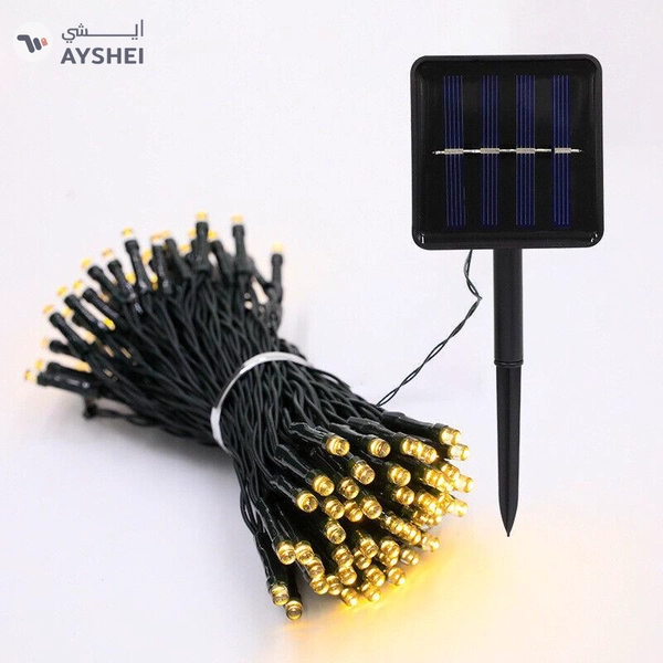 SOLAR LED DECORATIVE STRING LIGHTS-20M-200LEDS-WARM WHITE