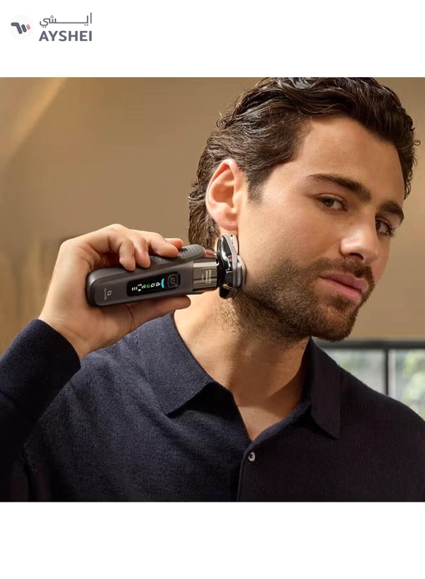  Philips I9000 Wet & Dry Electric Shaver With Skiniq,360° Precision Flexing Head,Pressure Guard Sensor,5 Years Warranty,Integrated Pop-Up Trimmers, Travel Case Included