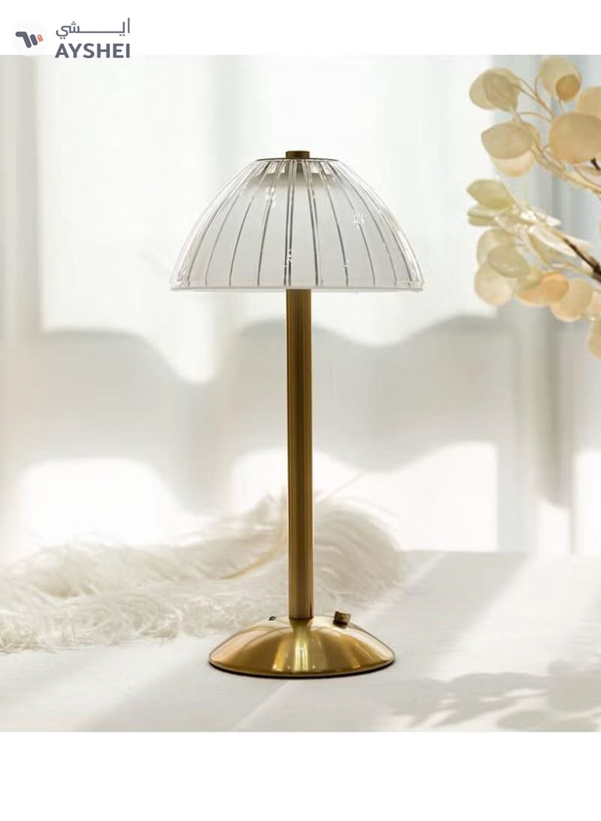 Yuwell Crystal Table Lamp Acrylic Touch Lamp Portable Led Table Lamp With 3 Light Color Modes With Touch Sensor 3-Levels Brightness Desk Lamp For Room Party And Restaurant Decor-1-1