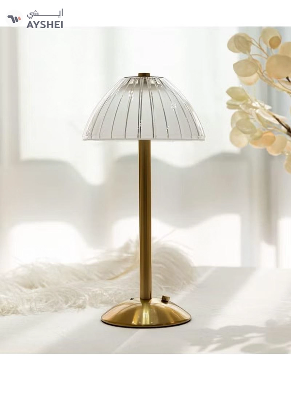 Yuwell Crystal Table Lamp Acrylic Touch Lamp Portable Led Table Lamp With 3 Light Color Modes With Touch Sensor 3-Levels Brightness Desk Lamp For Room Party And Restaurant Decor