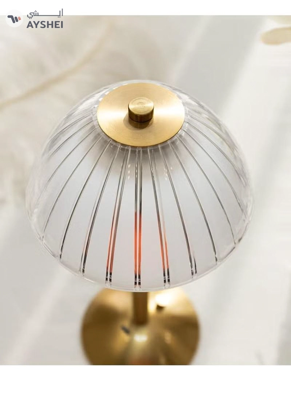 Yuwell Crystal Table Lamp Acrylic Touch Lamp Portable Led Table Lamp With 3 Light Color Modes With Touch Sensor 3-Levels Brightness Desk Lamp For Room Party And Restaurant Decor