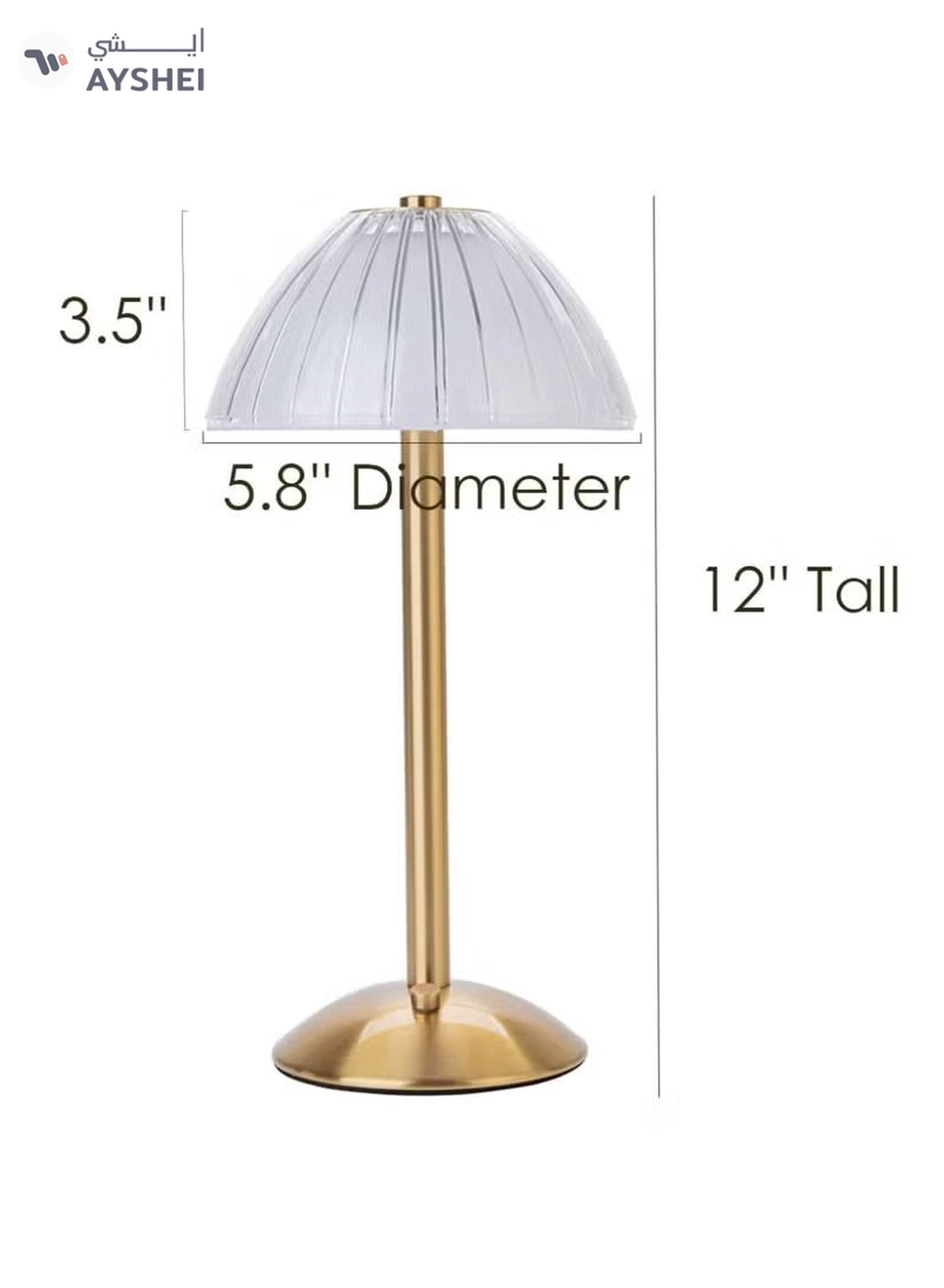 Yuwell Crystal Table Lamp Acrylic Touch Lamp Portable Led Table Lamp With 3 Light Color Modes With Touch Sensor 3-Levels Brightness Desk Lamp For Room Party And Restaurant Decor-4-4