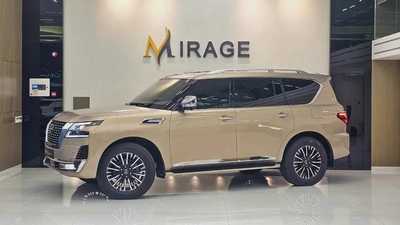 NISSAN - PATROL - LE PLATINUM - V 8 - 2022 MODEL - GCC SPECS - V 8 - 58,000KM - GOLD COLOR-19