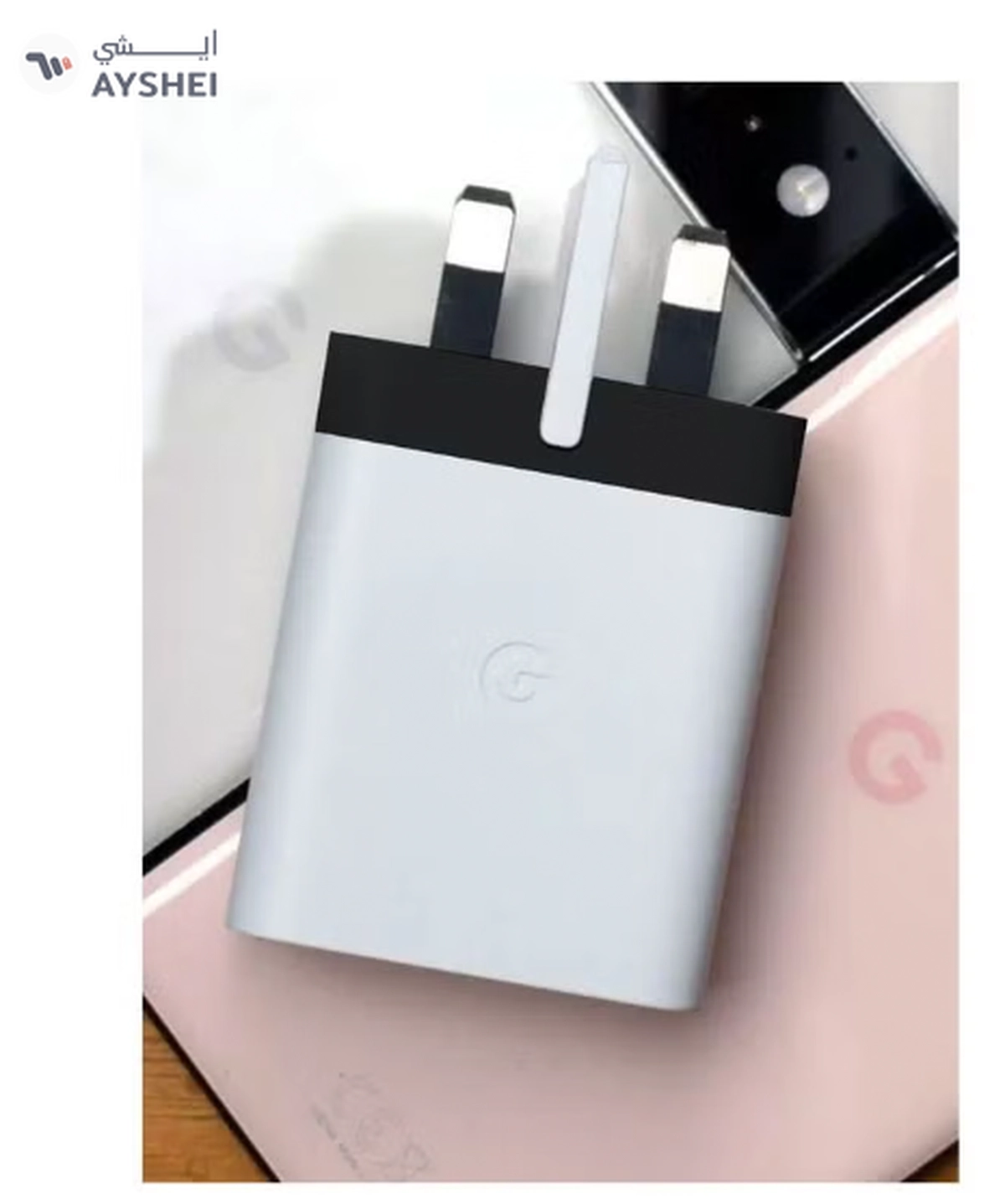 Google 30W USB C Fast 3 Pins Charger White-3-3