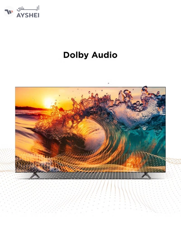 50 Inch Smart TV QLED HDR 10 Google TV, Dolby Audio, Game Mode, Multiple Eye Care with Slim Design (2025 Model) 50S5K black