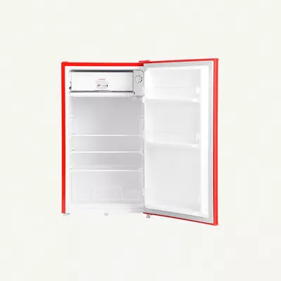 GEEPAS 120L Gross/92L Net Capacity, Single Door Mini Defrost Refrigerator With Retro Premium Design-1