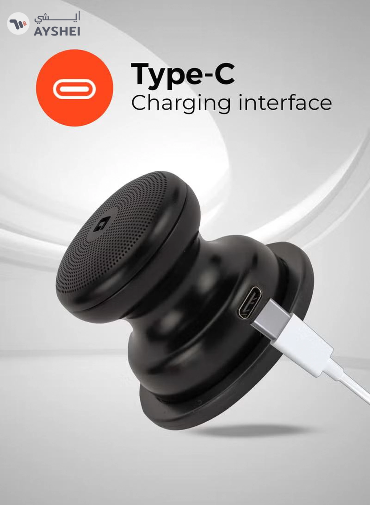 GEEPAS Mini Waterproof Magnetic Bluetooth Speaker | with IPX7 Rating, TWS Function, 5 Hours Playtime | Powerful Sound & USB Type-C Charging | Compact & Portable | GMS11196 Black-4-4