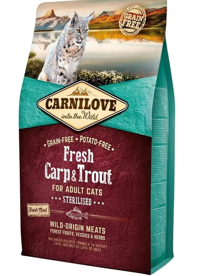  CARNILOVE Fresh Carp & Trout for Adult Cats 2kg-0