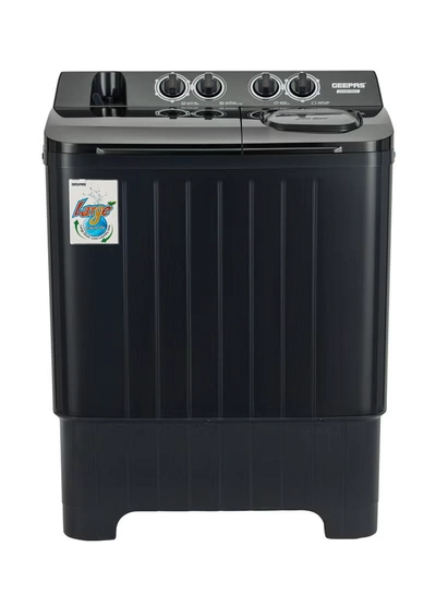 GEEPAS 9 KG Twin Tub Washing Machine | Semi-Automatic, Equipped with Big Pulsator and Spin Dry | Efficient Performance and Classic Design | Perfect for Home, Apartments, etc | 9 kg 580 W GSWM18053 Black-4