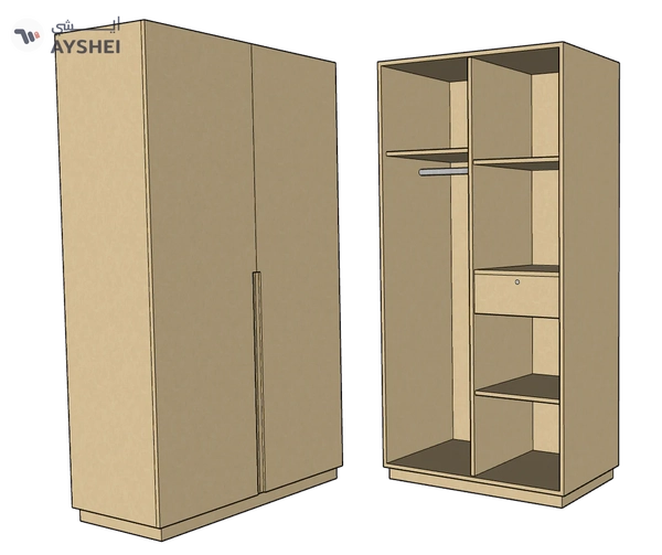 CF 2 Door Wardrobe, Custom Made