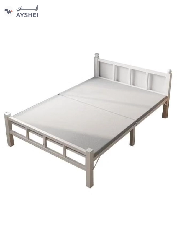 DubaiGallery Folding bed single bed home office lunch break bed simple bed wooden board bed portable bed folding bed iron bed