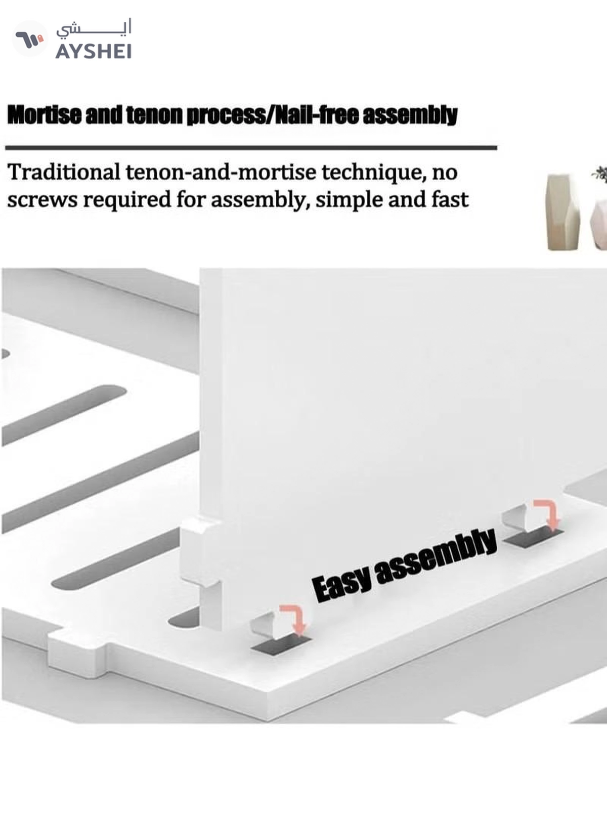 Eworld Waterproof White PVC Floor Cabinet Organizer, Stylish Storage Solution Featuring Shelves-3-3
