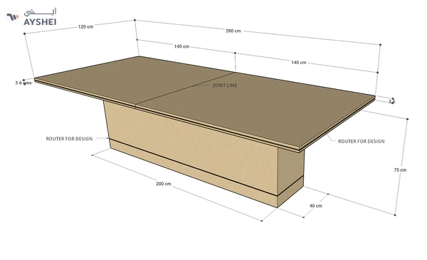 Malone Table, Custom Made