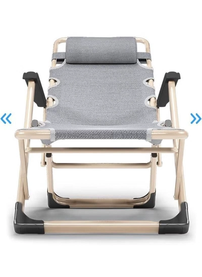 DubaiGallery Zero Gravity Office Nap Chair Folding Bed Outdoor Lounge Patio Chairs Beach Chair with Cushion Adjustable Folding Chair-3