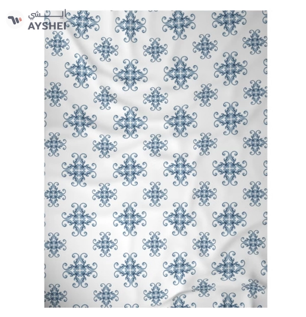 Raymond Home Queen Size Fitted Sheet Super Soft 152 TC Pure Cotton