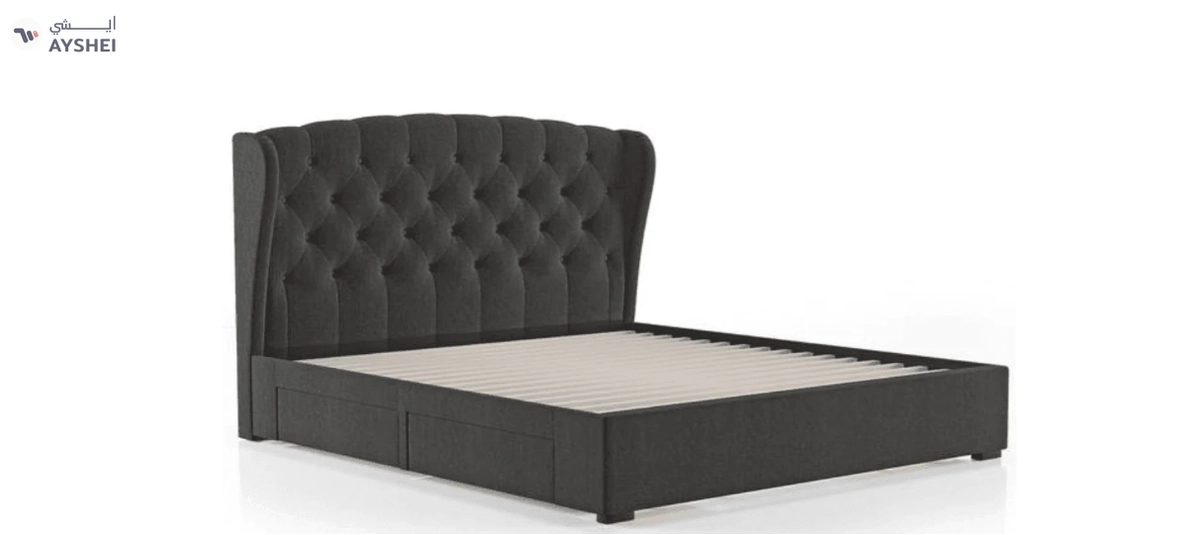 Upholstered Bed with optional storage, Brooke-1-1