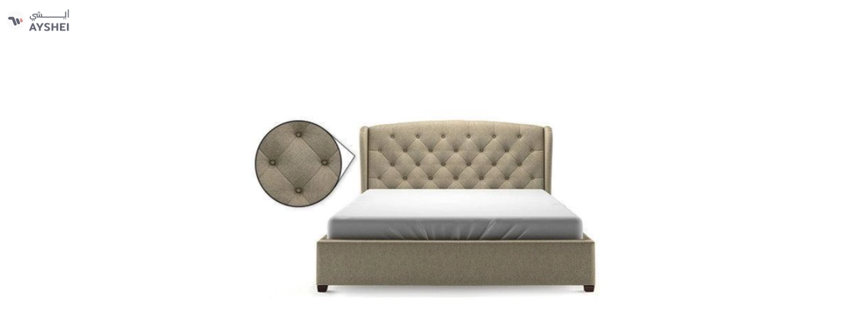 Upholstered Bed with optional storage, Brooke-5-5