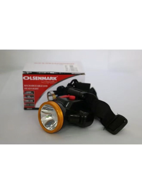 Olsenmark Rechargeable Head Light Black