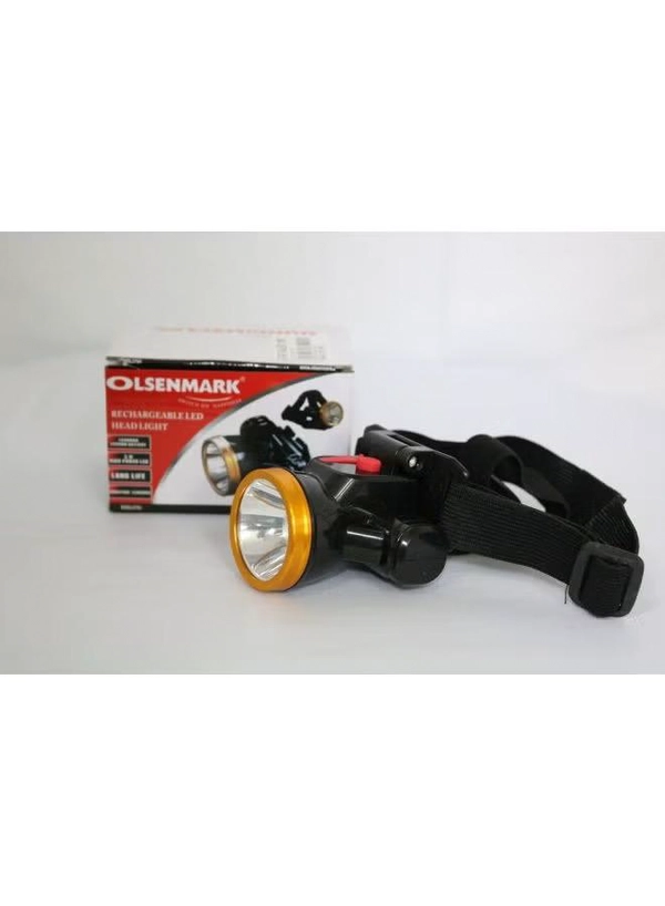 Olsenmark Rechargeable Head Light Black