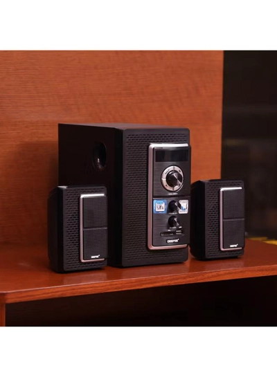 GEEPAS 2.0 Channel Multimedia Speaker System | Remote Control, USB Input, SD Card Reader, FM Radio, Bluetooth| LED Display, 30000W PMPO Speakers Unit | 2 Years Warranty GMS8585 Black GMS8585 Black-4
