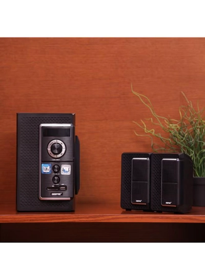GEEPAS 2.0 Channel Multimedia Speaker System | Remote Control, USB Input, SD Card Reader, FM Radio, Bluetooth| LED Display, 30000W PMPO Speakers Unit | 2 Years Warranty GMS8585 Black GMS8585 Black-3