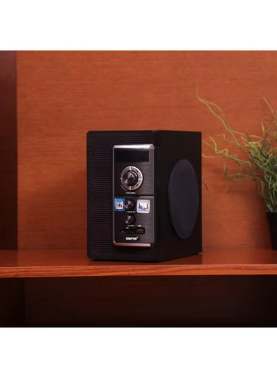 GEEPAS 2.0 Channel Multimedia Speaker System | Remote Control, USB Input, SD Card Reader, FM Radio, Bluetooth| LED Display, 30000W PMPO Speakers Unit | 2 Years Warranty GMS8585 Black GMS8585 Black-5