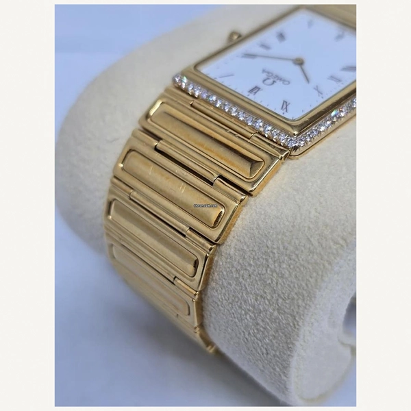 Omega Classic | Full Yellow Gold Vintage Bezel Diamond with White Dial | Used (Fair) | Year of production 2000 (Approximation) | No original box | No original papers