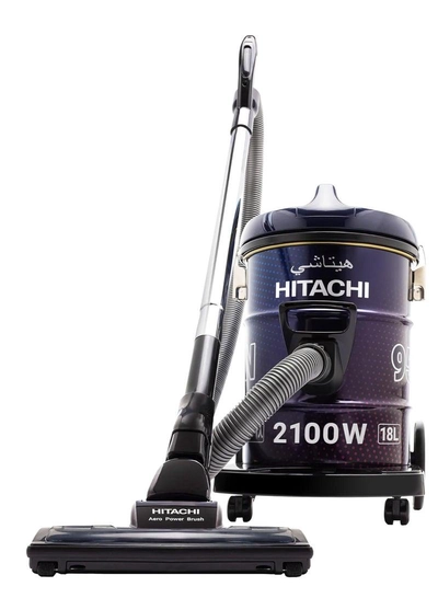 Hitachi Drum Vacuum Cleaner, Aero Power Brush to Clean Efficiently-0