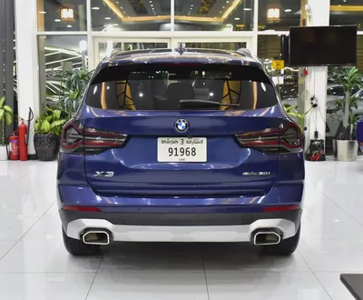 AED 1,884 EMi at 0% DP | BMW X3 sDrive30i ( 2024 Model ) in Blue Color American Specs-4