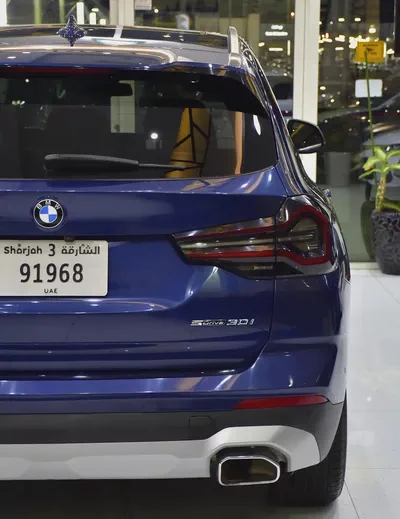 AED 1,884 EMi at 0% DP | BMW X3 sDrive30i ( 2024 Model ) in Blue Color American Specs-8