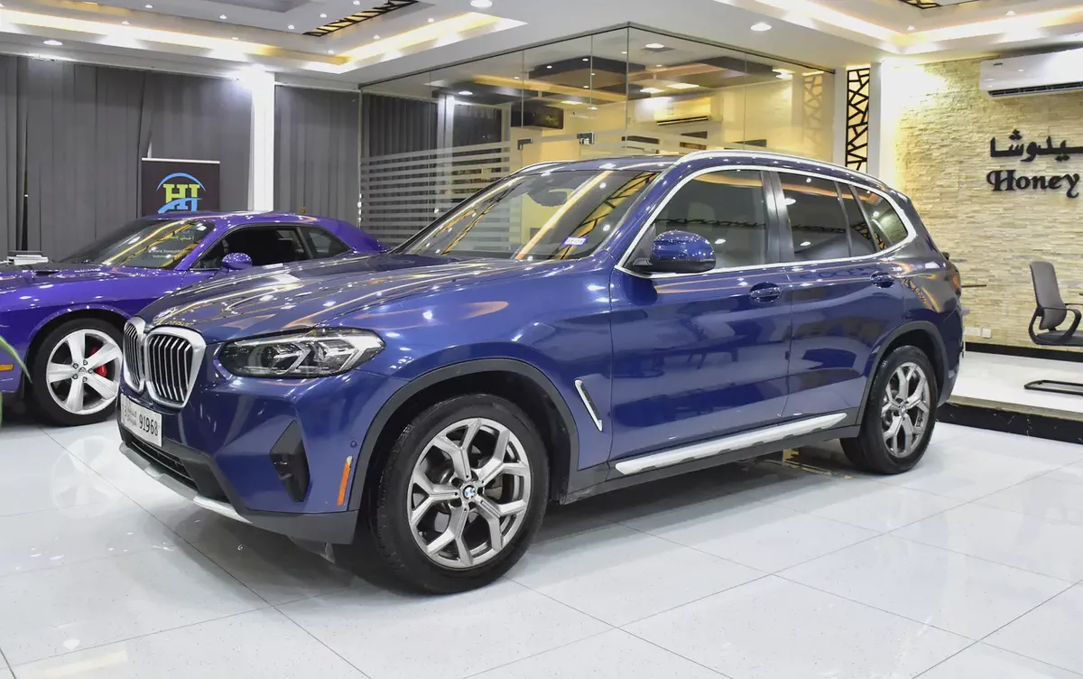 AED 1,884 EMi at 0% DP | BMW X3 sDrive30i ( 2024 Model ) in Blue Color American Specs-1-1