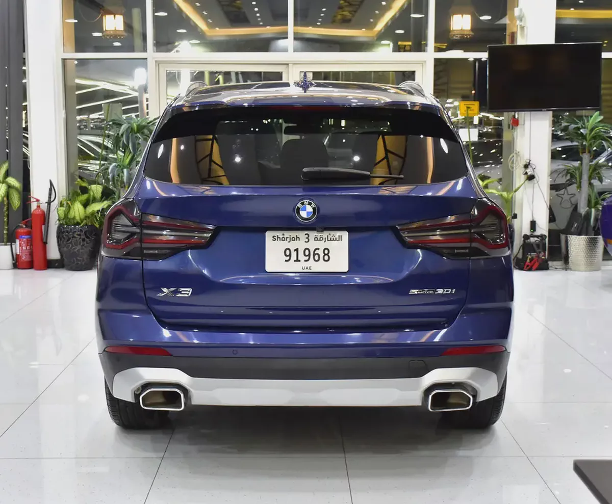 AED 1,884 EMi at 0% DP | BMW X3 sDrive30i ( 2024 Model ) in Blue Color American Specs-4-4