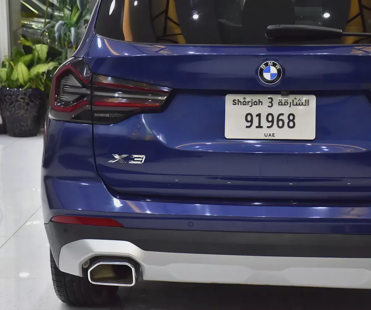 AED 1,884 EMi at 0% DP | BMW X3 sDrive30i ( 2024 Model ) in Blue Color American Specs-7-7