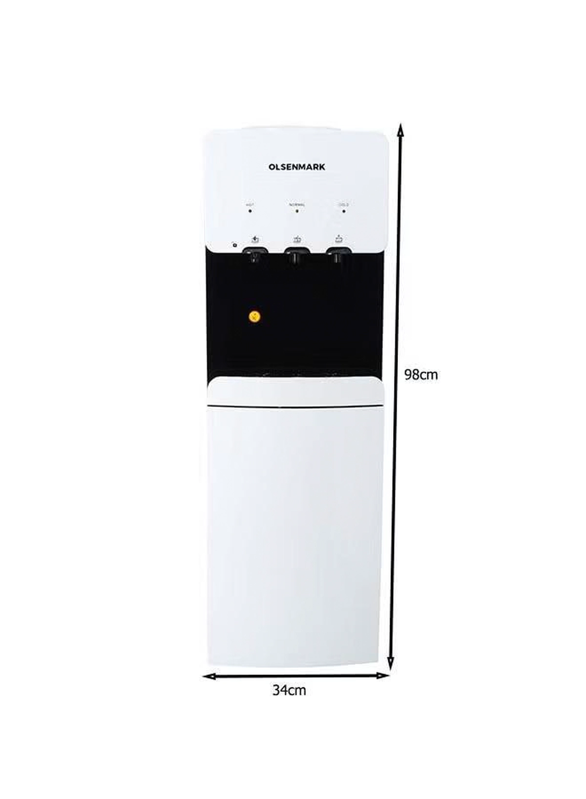 Olsenmark Hot and Cold Water Dispenser Refrigerator OMWD1629 White-5-5