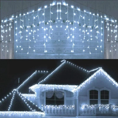 10MX0.7/0.5/0.3M DECORATIVE LED CURTAIN LIGHT-WHITE-0