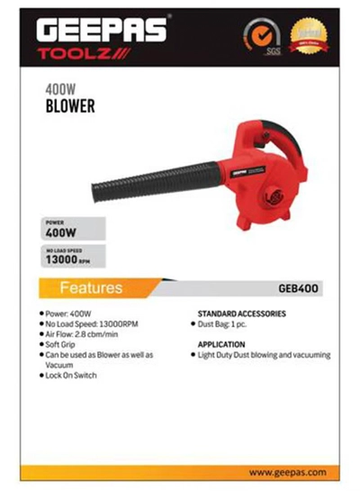 GEEPAS 400W Electric Blower-1