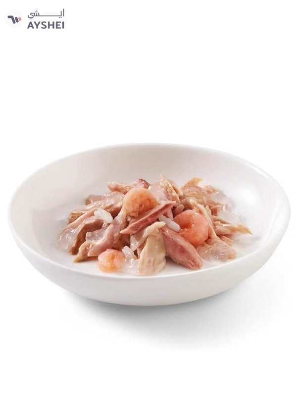Schesir Cat Multi Pack Can Wet Food-Tuna With Shrimps Weight - 300g