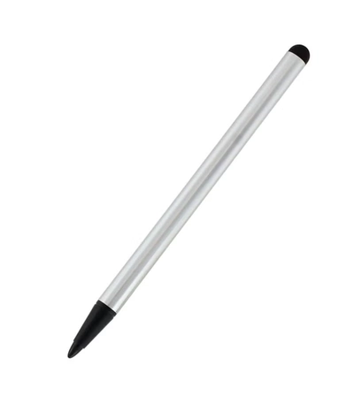 KOKO STORE Dual-Purpose Touchscreen Pen Silver-0