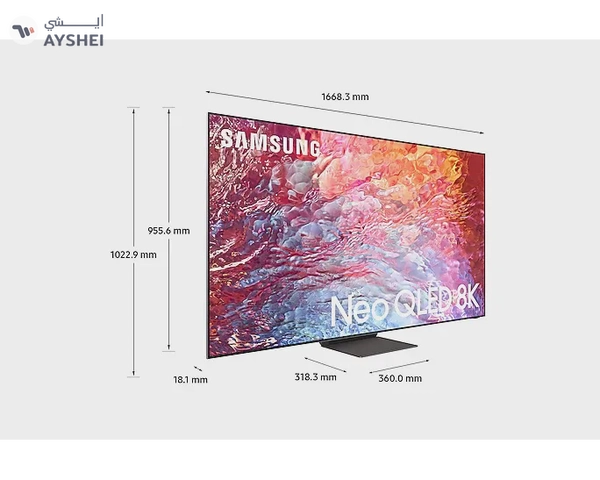  Renewed - Samsung 75" QN700B Neo QLED 8K HDR Smart TV 75QN700B