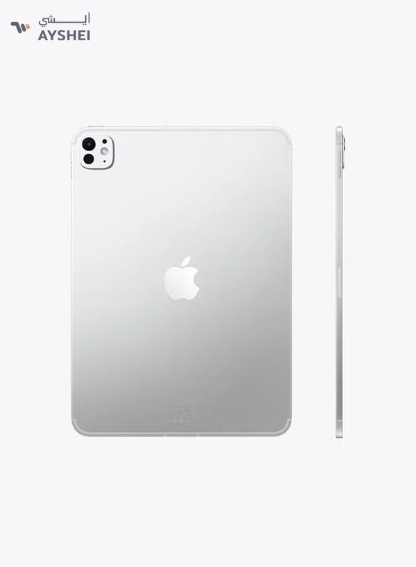 Apple iPad Pro - 2025(6th Generation) M5 11-inch, 256GB, 5G, Silver with Standard Glass - Middle East Version