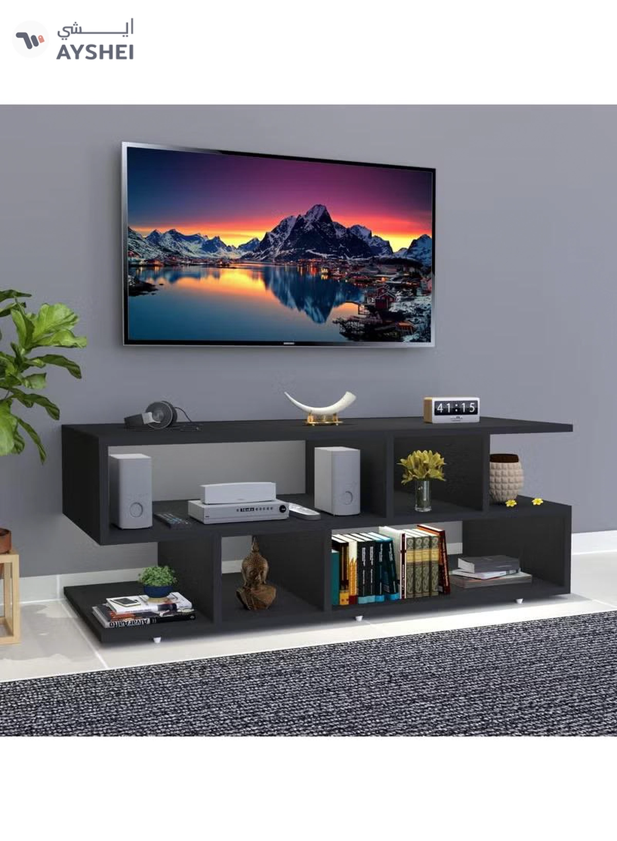 DubaiGallery Modern TV Table, TV Bench, TV Cabinet with Storage -3-3