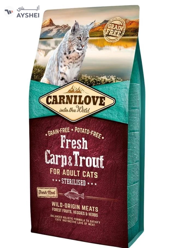CARNILOVE Fresh Carp & Trout for Adult Cats 6kg