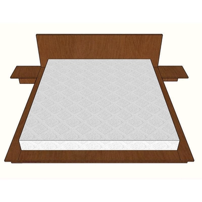 Oreo low bed with 2 side tables-2