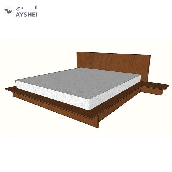 Oreo low bed with 2 side tables